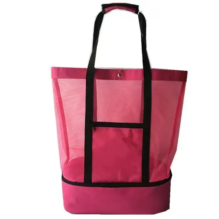 Beach Tote Bag With Insulated Cooler 1