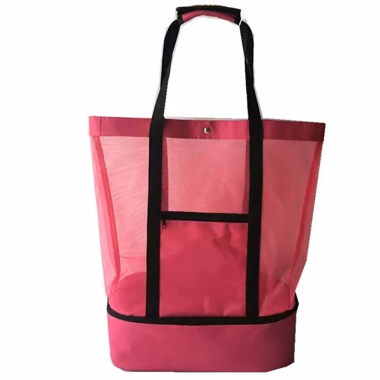 Beach Tote Bag With Insulated Cooler