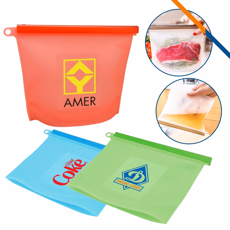 Aqua Silicone Food Bag