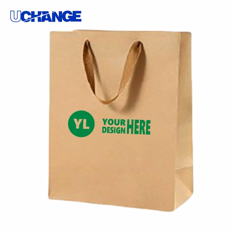 Brown Kraft Paper Gift Tote Bag Carrier