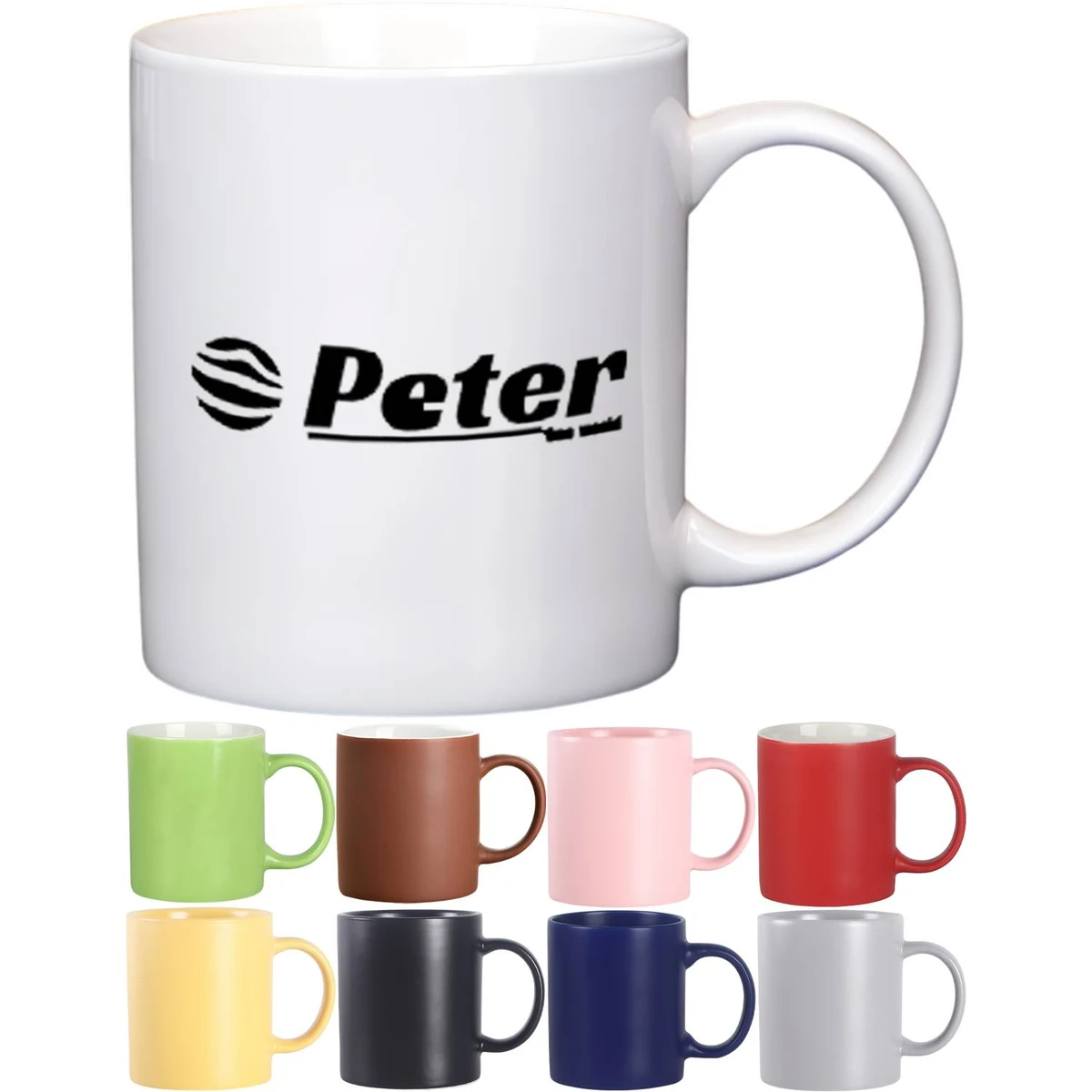 11oz Solid Color Ceramic Mug 1