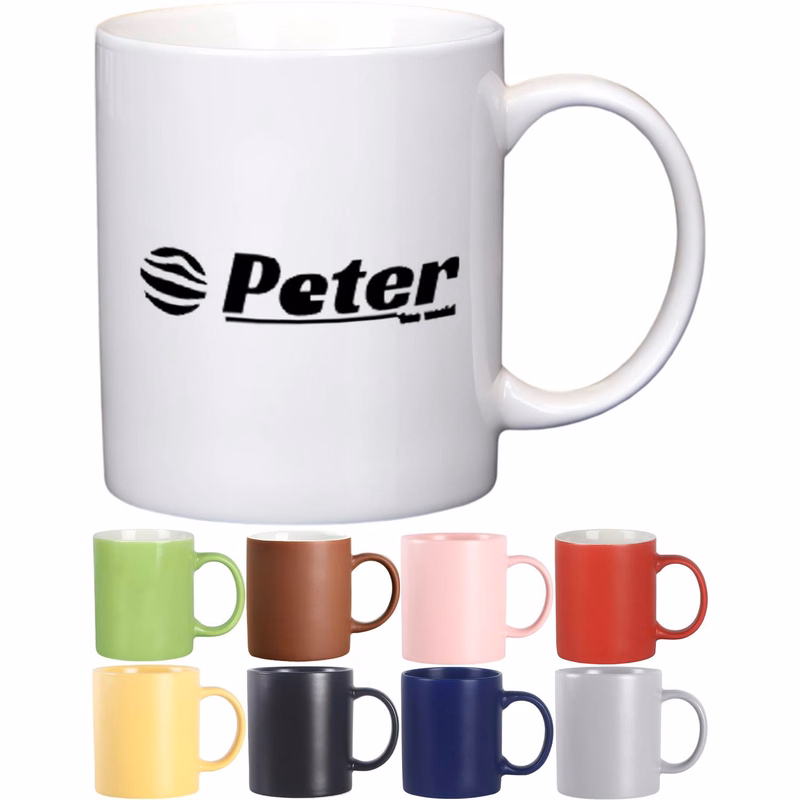 11oz Solid Color Ceramic Mug