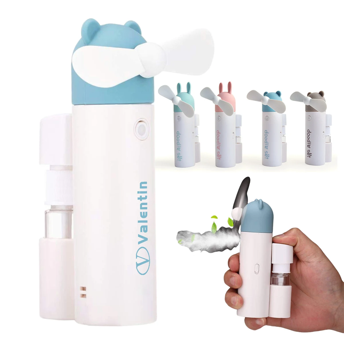 Portable Usb Charging Misting Fan 1