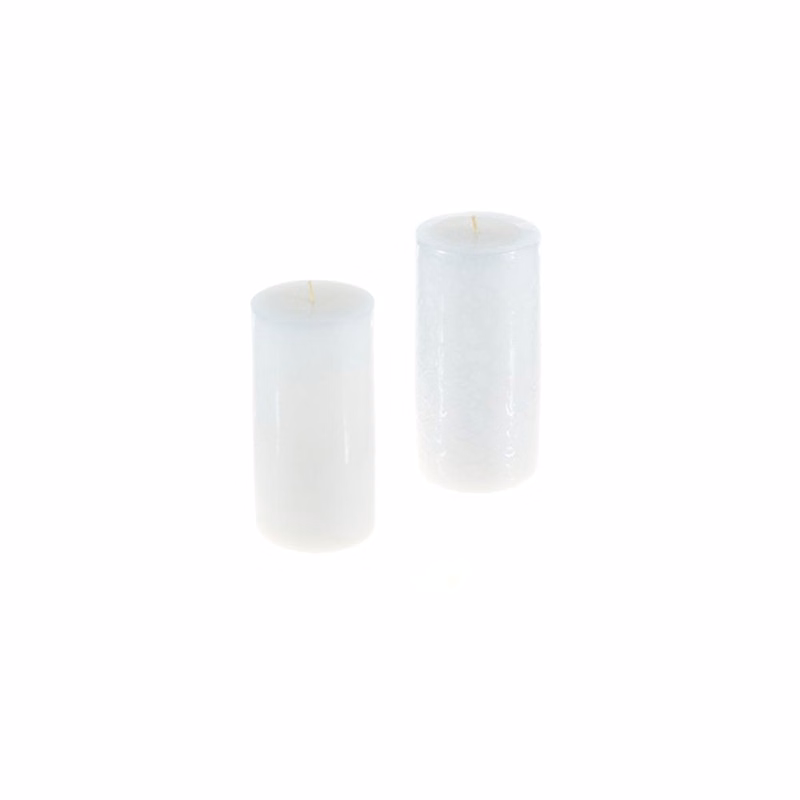 6" Round Pillar Candles - White Unscented 3" x 6"
