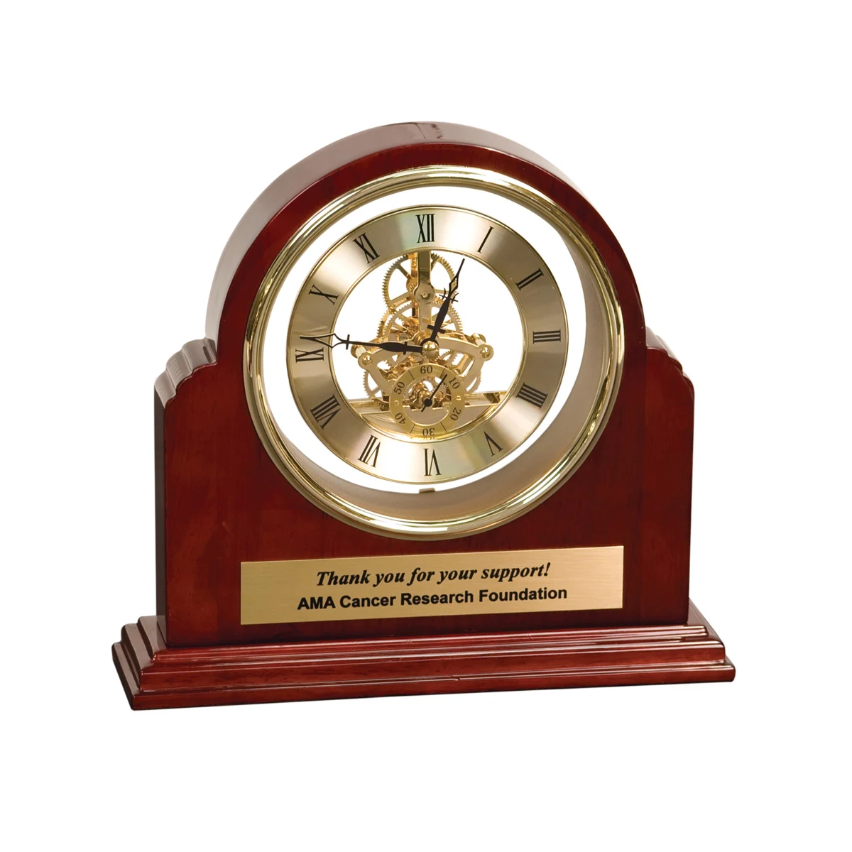 9" x 9" Grand Piano Arch Clock 1