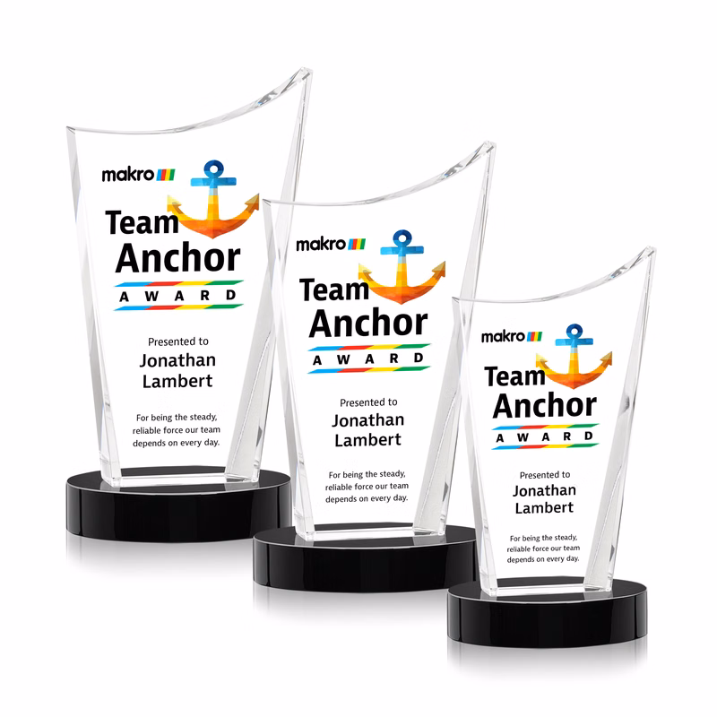 Burnett VividPrint™ Award on Alberton Base - Black