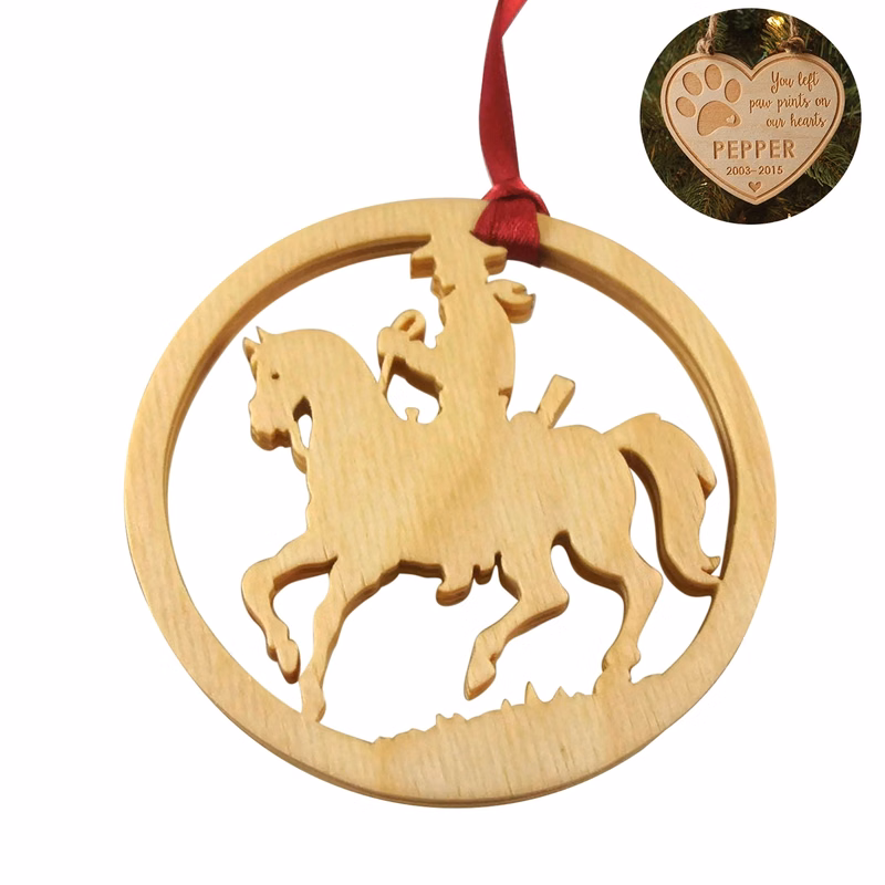 Laser Engraved Wood Ornaments-Customized Shape