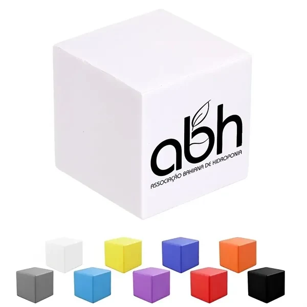 Custom Squeezable Cube Stress Reliever With Soft Texture — Anxiety Relief Toy 1