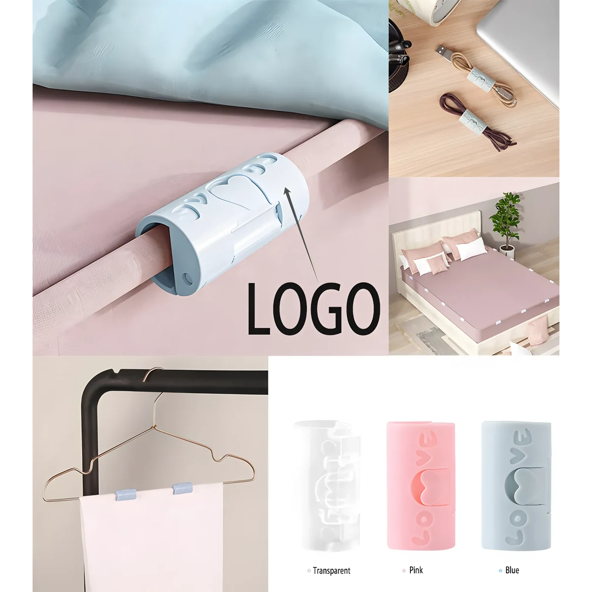 Adjustable Bed Sheet Fasteners and Bedding Clips 1