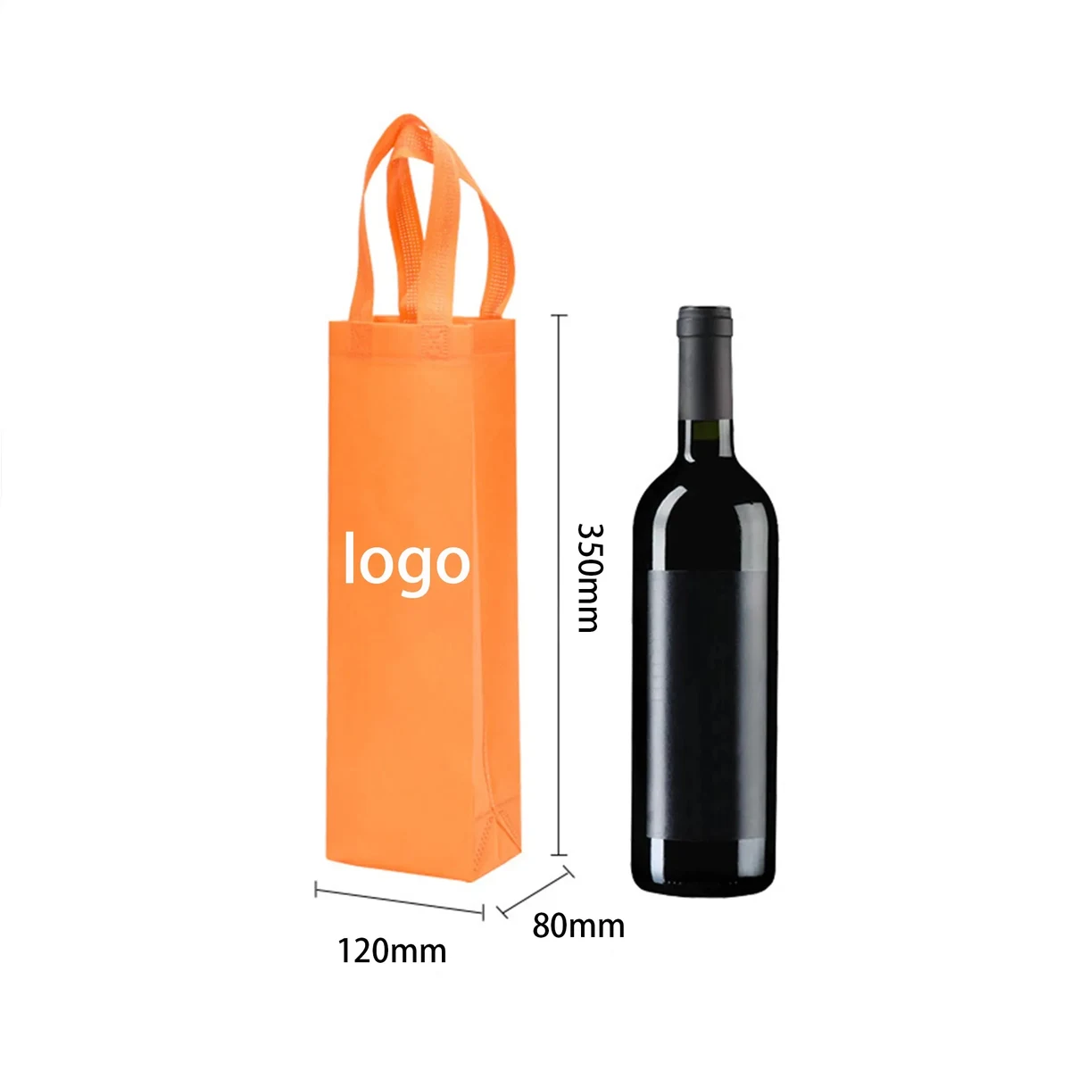 Custom Wine Tote Non-Woven Bag 1