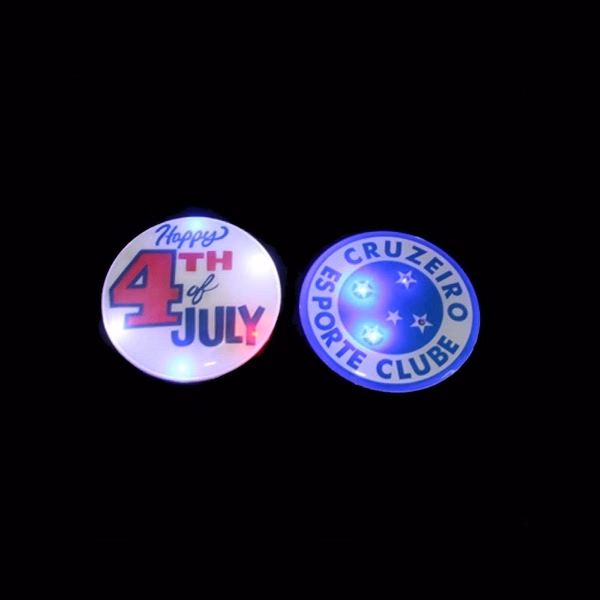 Flashing Round LED Button Light