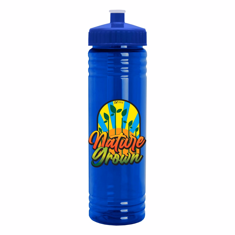 24 oz. Slim Fit UpCycle RPET Bottle with Push-Pull Digital