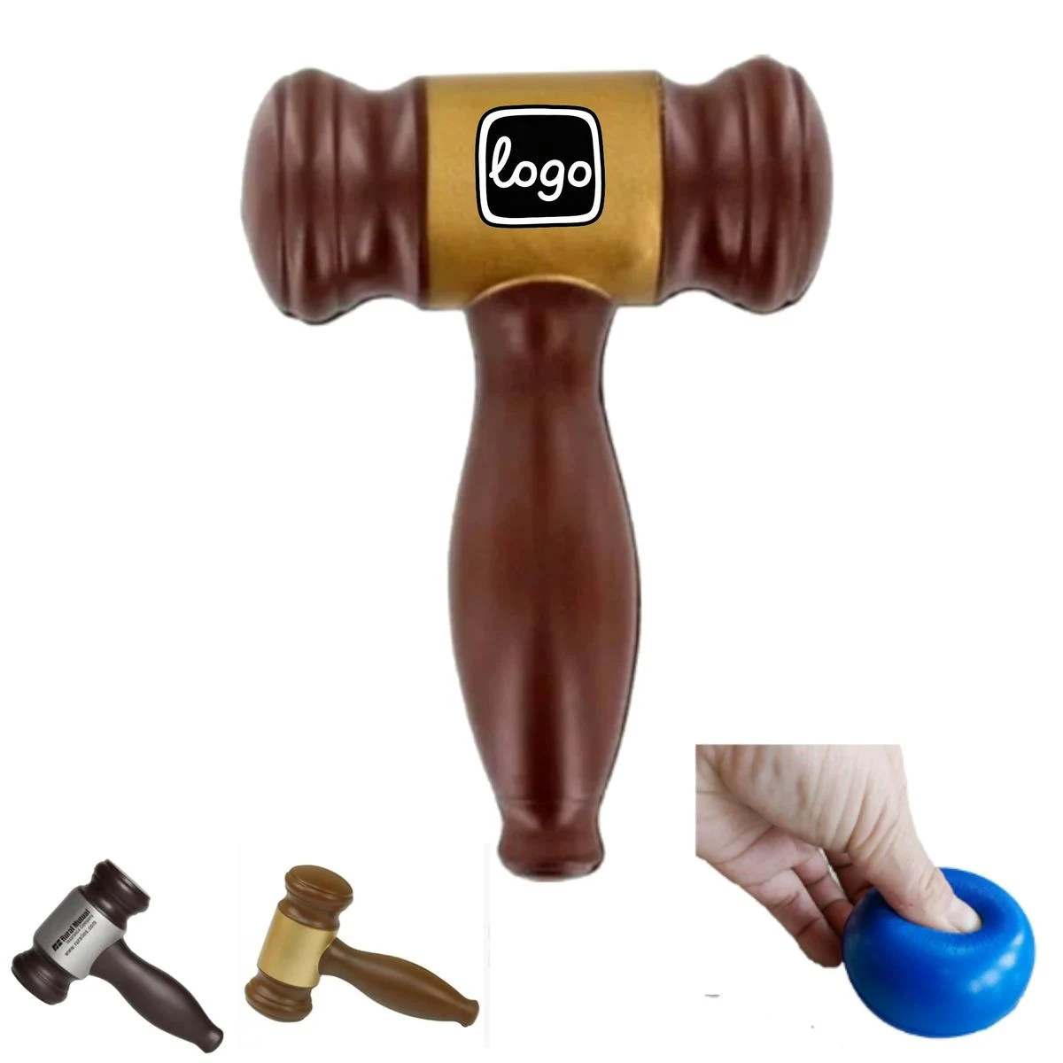 Gavel Hammer PU Foam Stress Reliever Toy 1