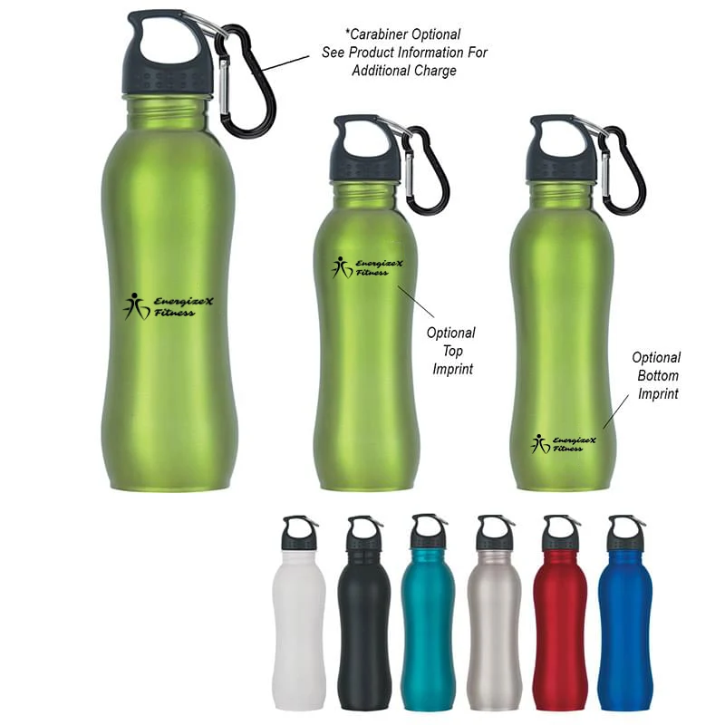 25 Oz. Stainless Steel Grip Bottle, custom water bottle with logo imprint 1