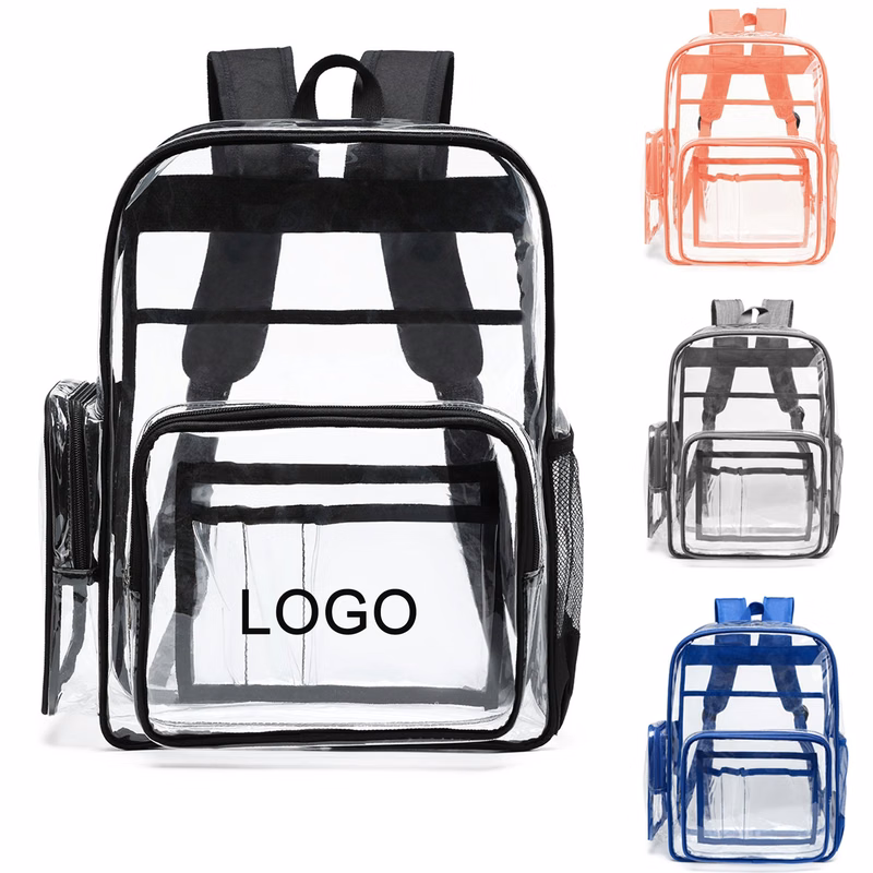 Clear PVC Backpack For Stadium Events Or Sports Festival Concerts Women Men Unisex