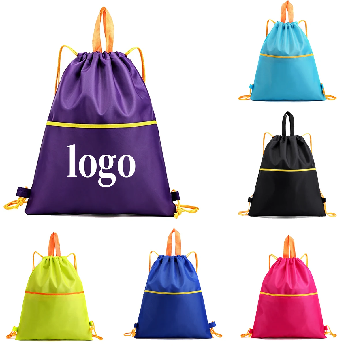 Lightweight Outdoor Fitness Sports Drawstring Cinch Bag 1