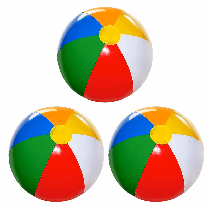 16" Rainbow Inflatable Beach Ball