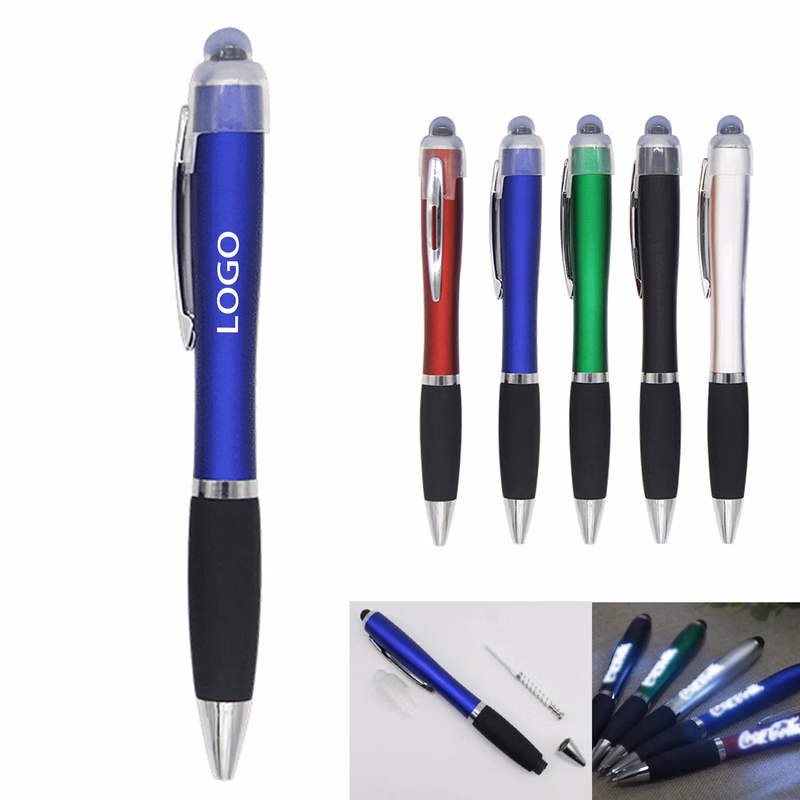 LED Logo Stylus Ballpoint Pen