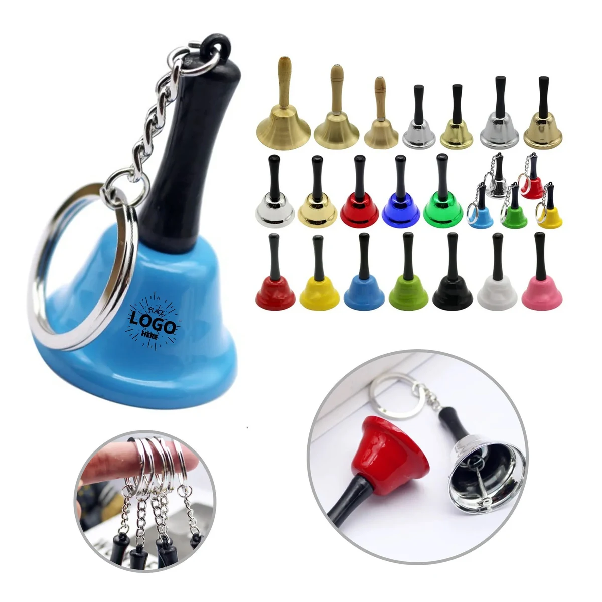 Mini Metal Bell Keychain 1