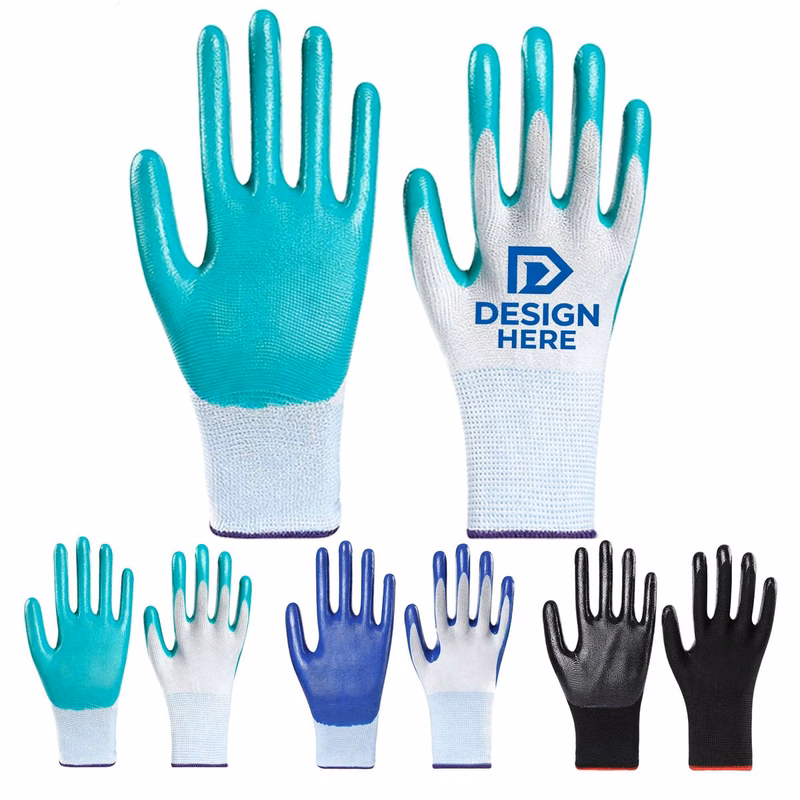 Reinforced Nitrile Coated Work Gloves