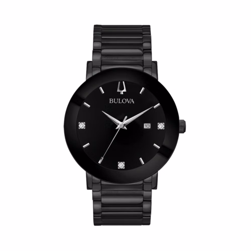 Bulova Men's Octava Crystal Stainless Steel Watch