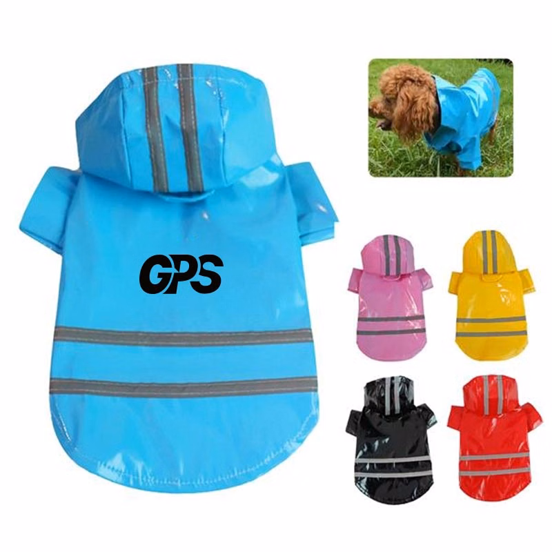 15 3/4 " Reflective Raincoat For Dogs