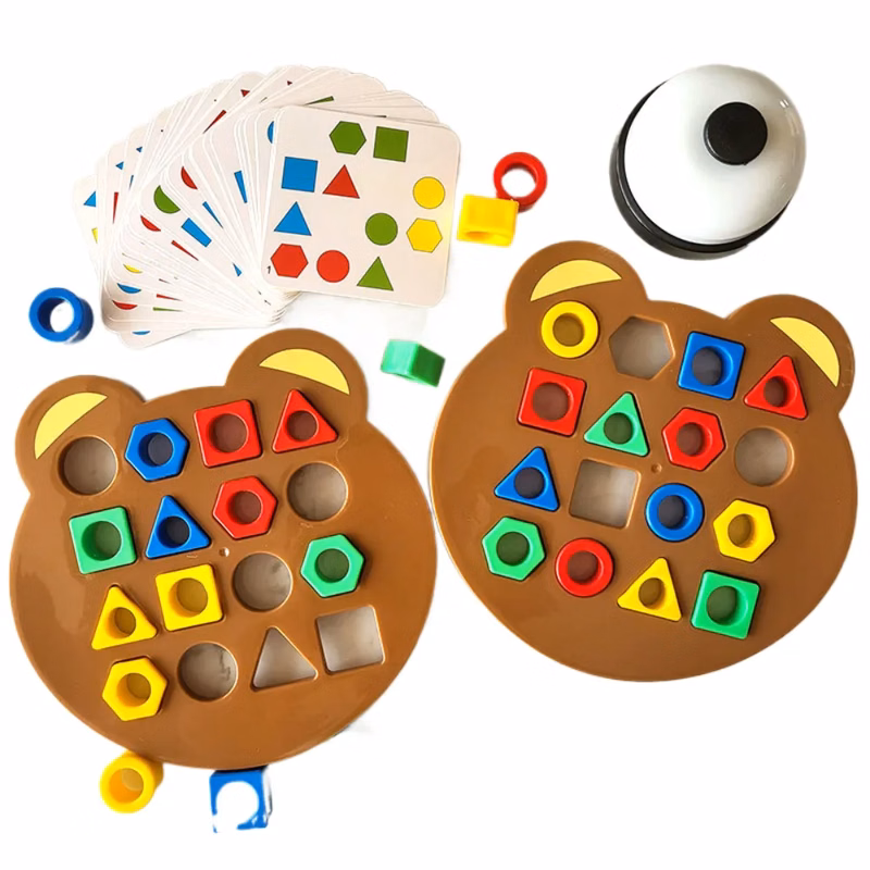 Geometry based early childhood puzzle building blocks