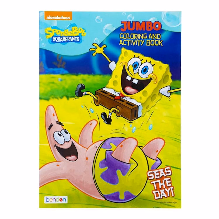 Jumbo SpongeBob Coloring and Activity Books - 80 Pages