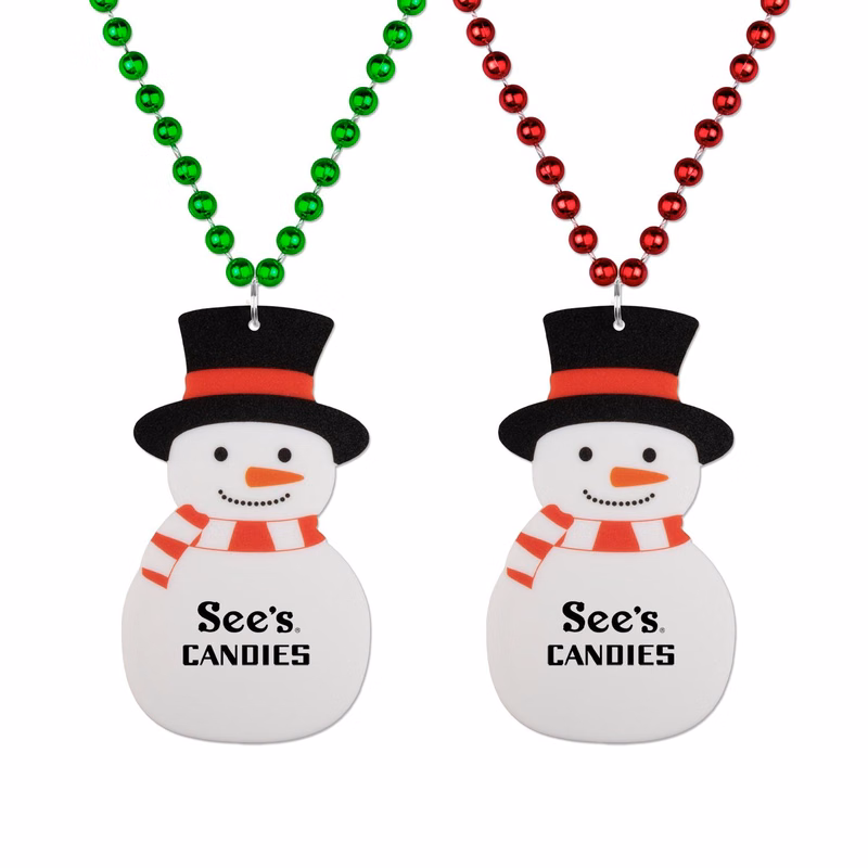 Snowman Medallion Beads