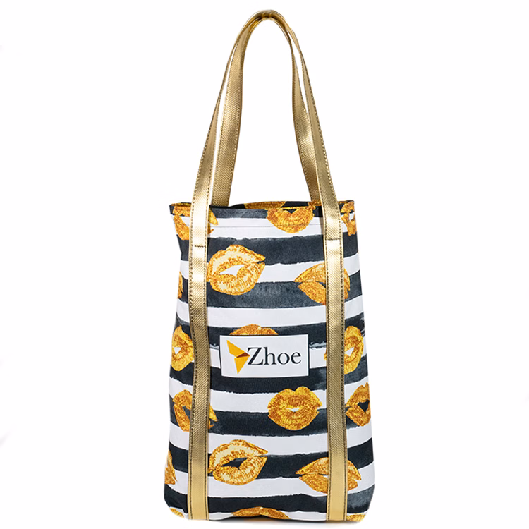 Medium Tall Bottom Full Wrap Handle Tote (16"H x 14"W x 4"D)