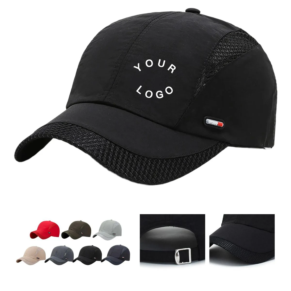 10 Inch Mesh Baseball Hat with Sweat Absorbing Design 1