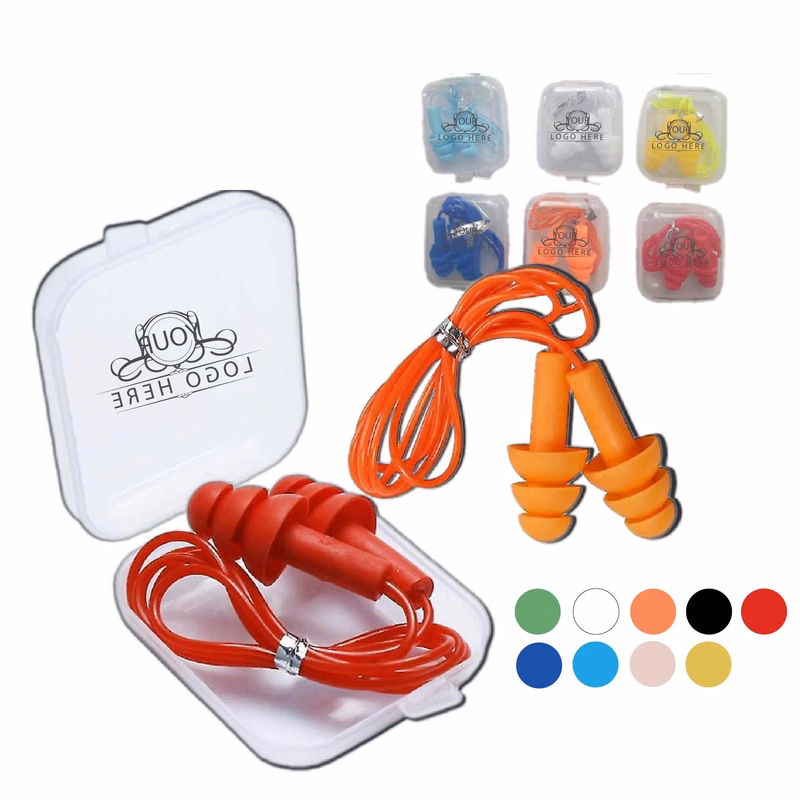 Silicone Ear Plugs in Square Case