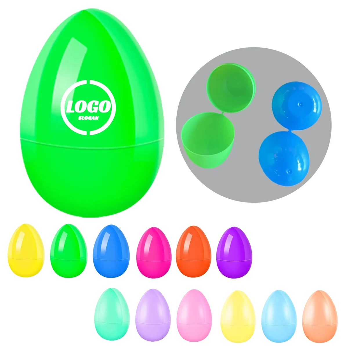 Mini Plastic Twisted Egg 1