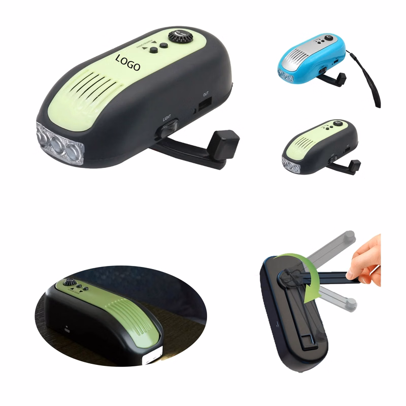 MOQ 10 Hand-operated Flashlight And Radio