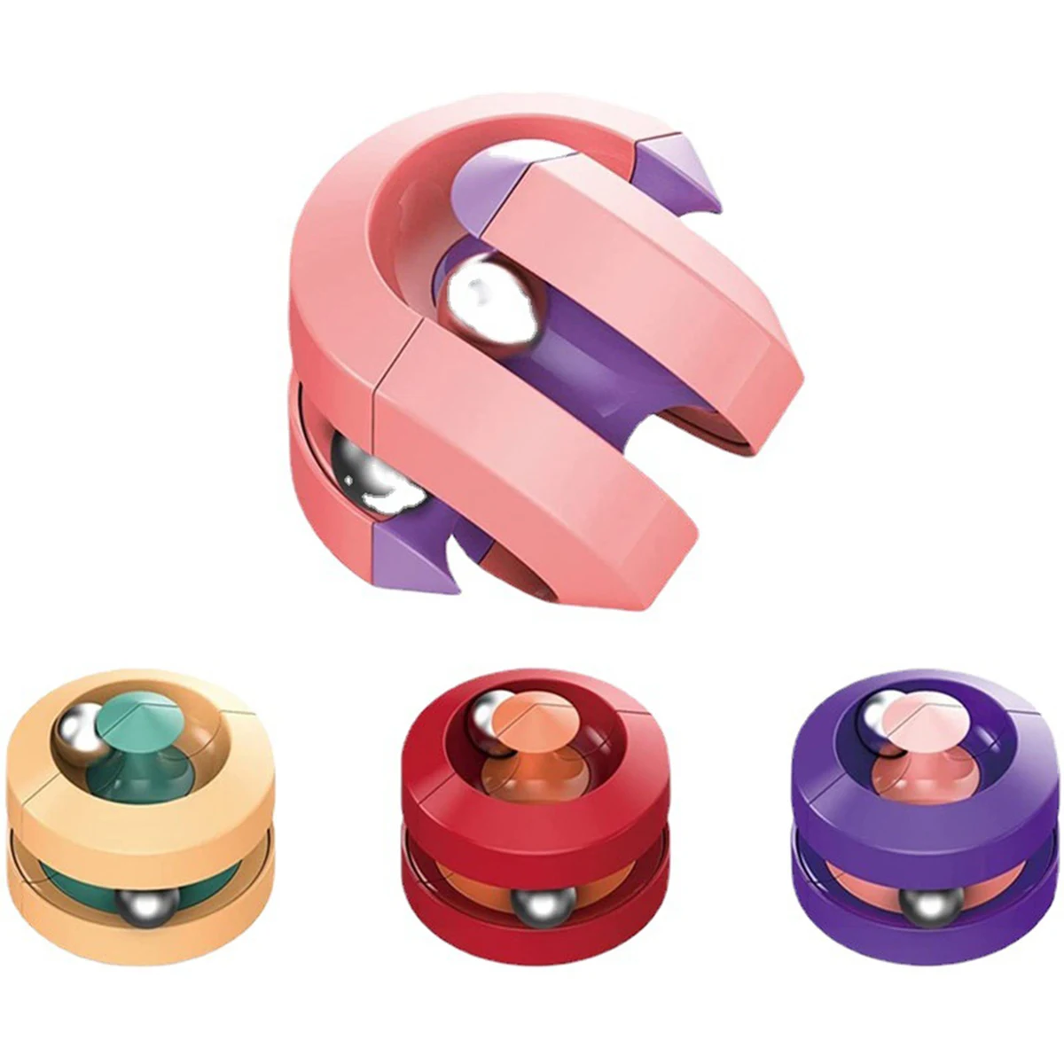 Decompression Rubik'S Cube Magnetic Orbit Ball Toy 1