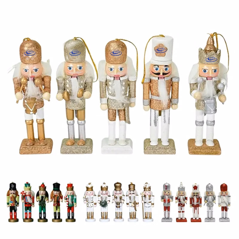 4.92" Nutcracker Christmas Wooden Ornaments