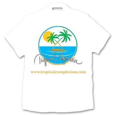 USA Made Waterproof Laminated Event Tag - T-Shirt Shape (5.25"x5") 1