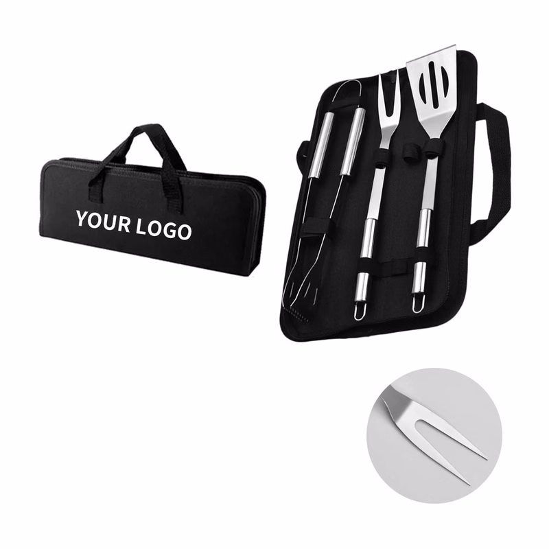 Portable BBQ Utensil Kit with Ergonomic Handles