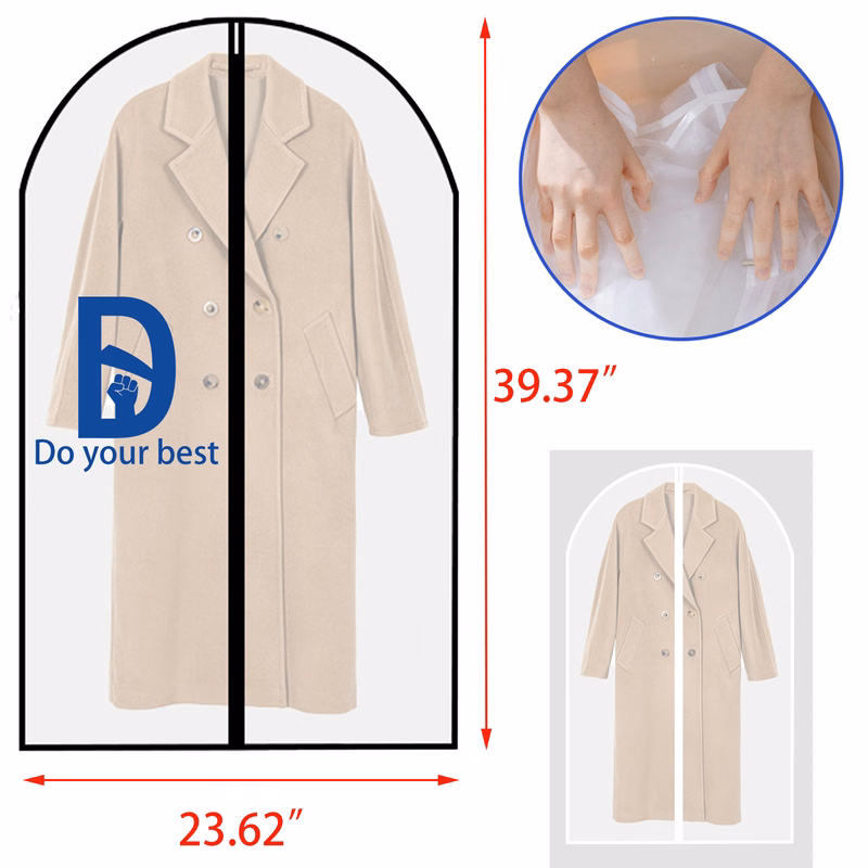 Washable Clear Garment Bag for Storage and Travel