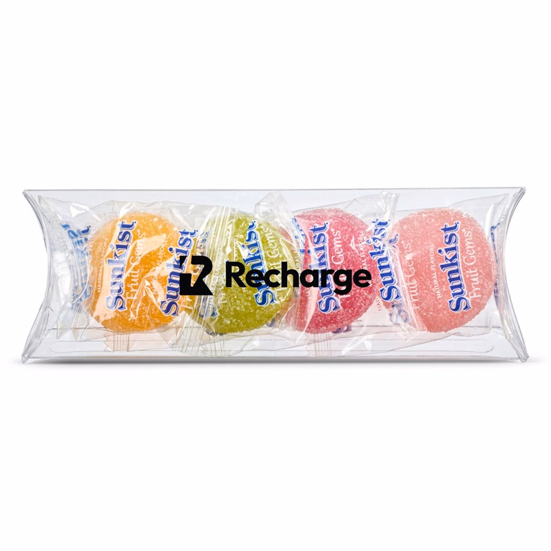 5" Pillow Box of Invidually Wrapped Sunkist Fruit Gems