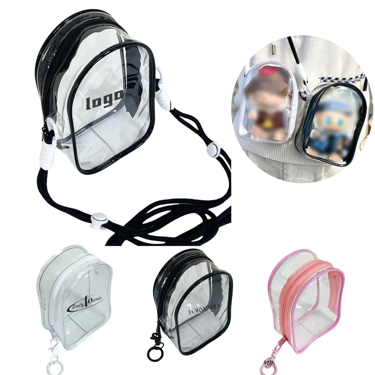 Transparent Zipper Doll Carrying Bag - Action Figure Event 1