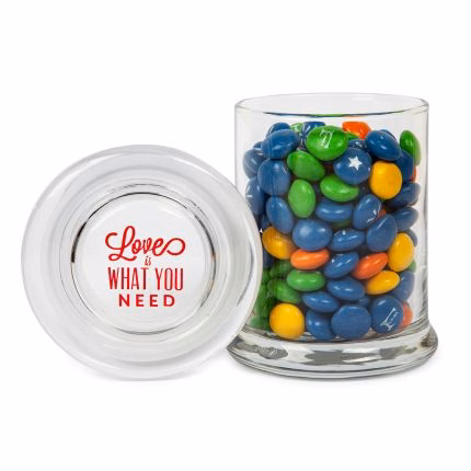 Glass Gourmet Jar - Chocolate Buttons Imprinted