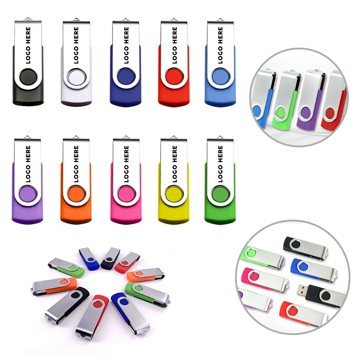 Metal Rotating Usb Flash Drive 1