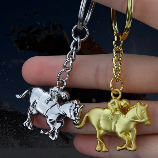 Custom Metal Horse Zodiac Key Ring — Equestrian & Asian Market Giveaway 1