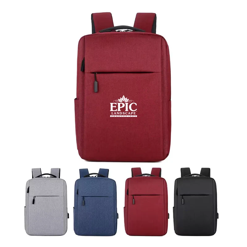 Heavy Duty Computer Backpack School Travel Laptop Backpack With Water Bottle Pocket 1