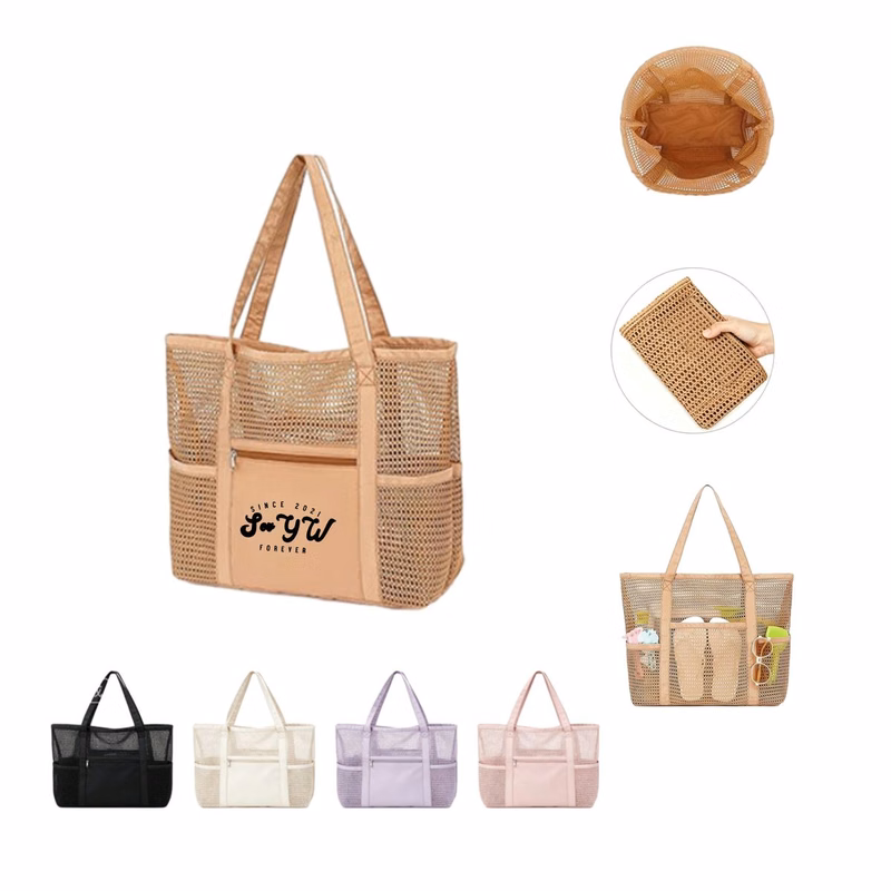 Spacious Multi-Compartment Beach Tote