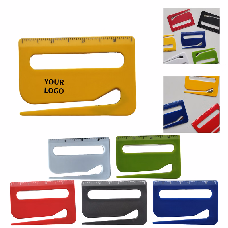 Three In One Mail Opener With Ruler Magnifier Compact Design
