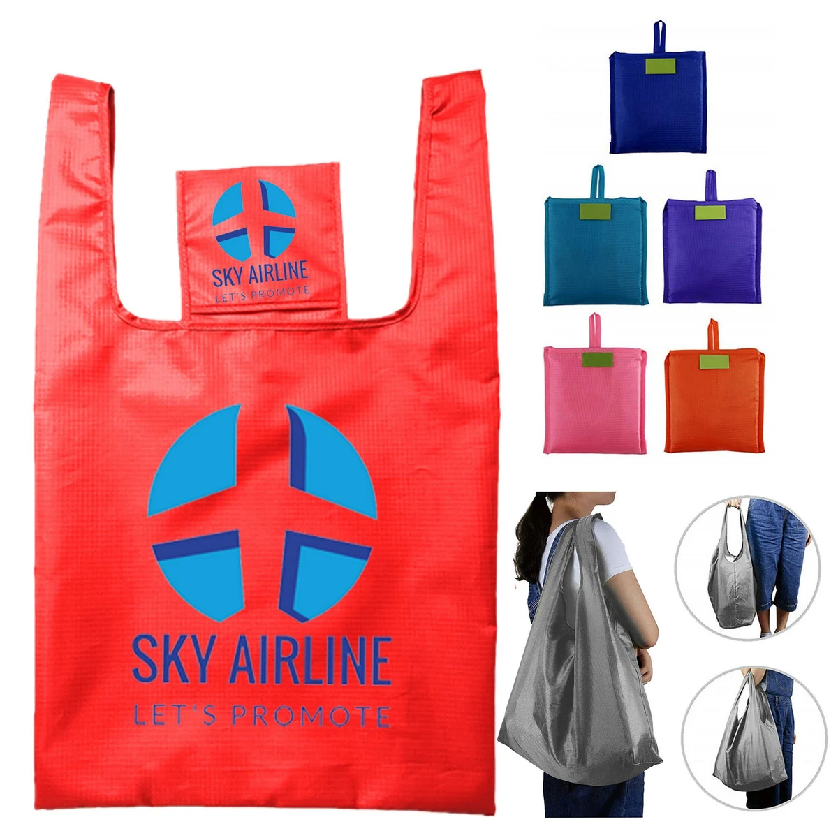 Oxford Cloth Foldable Shopping Bag, custom tote bag with logo imprint 1