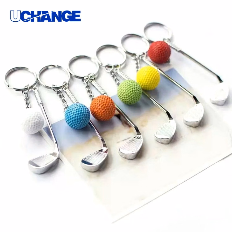 Mini Golf Ball Keychain Accessory