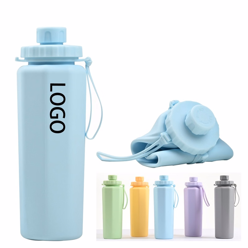 Foldable Silicone Sports Water Bottle